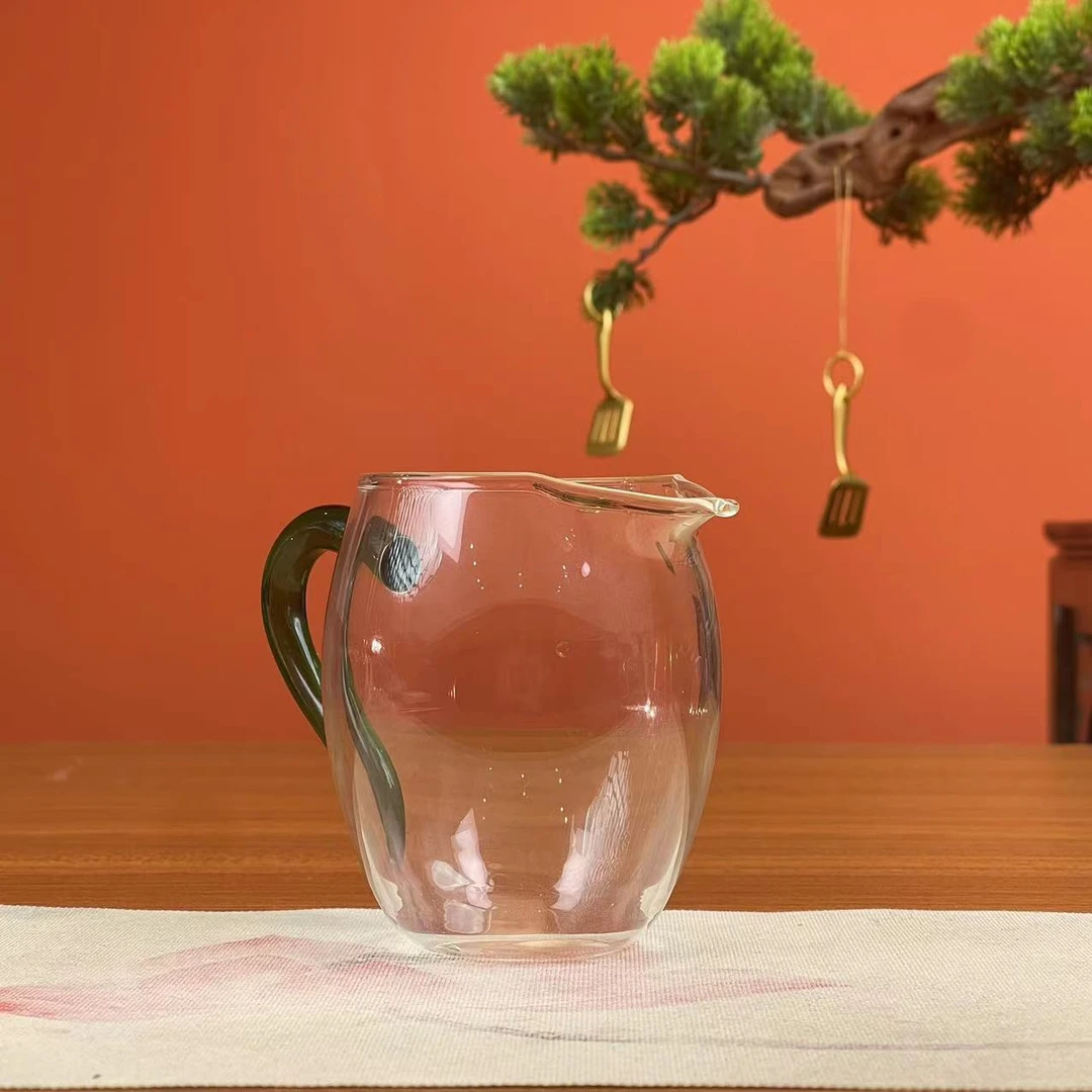 绿色玻璃公道杯茶海