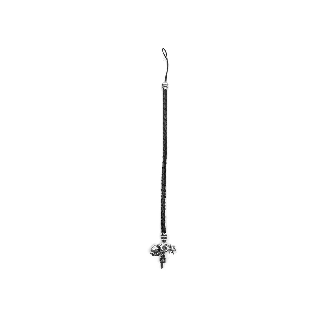 Chrome Hearts/克罗心 单钻多元素皮绳 手机挂绳