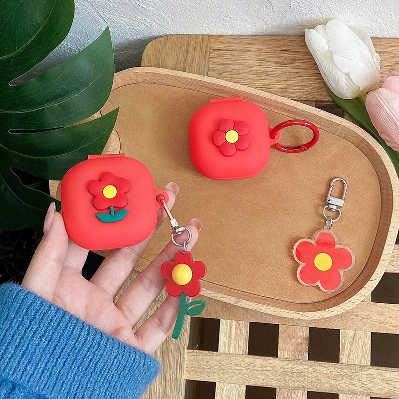 适用三星Galaxy Buds2/Pro蓝牙耳机保护套Live小清新防摔硅胶软壳
