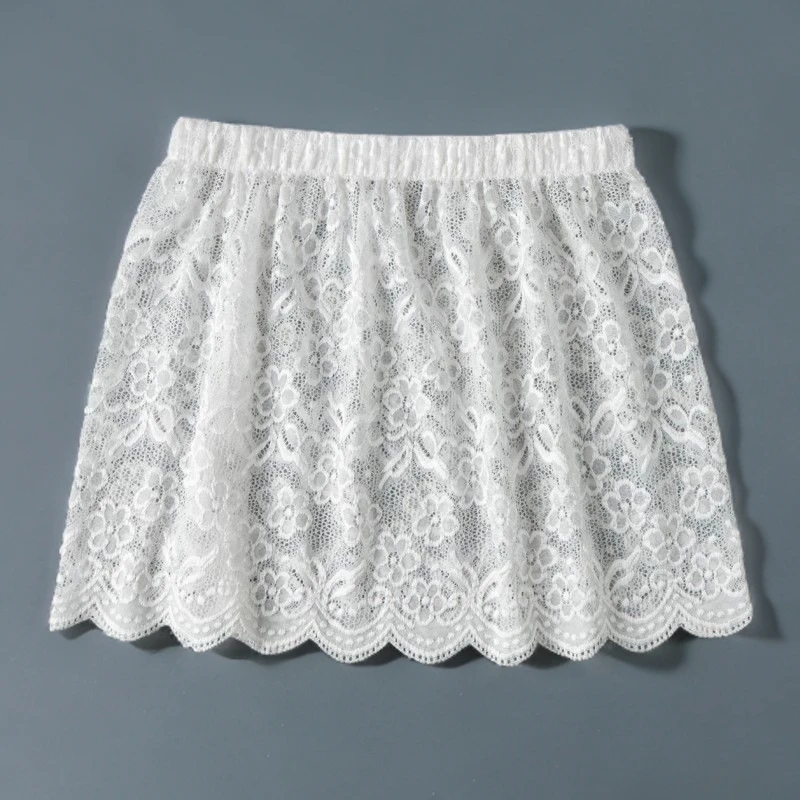 蕾丝小屁帘打底冬季神器卫衣小屁帘女秋冬屁股毛衣下摆白色半身裙