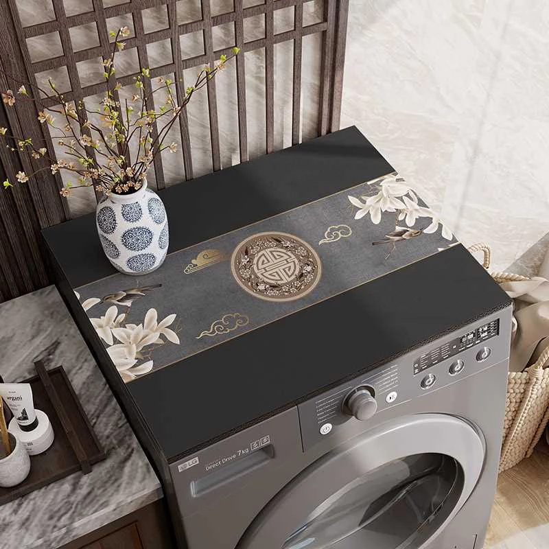 滚筒洗衣机硅藻泥盖垫防尘垫防水冰箱盖布防晒罩微波炉床头柜垫子