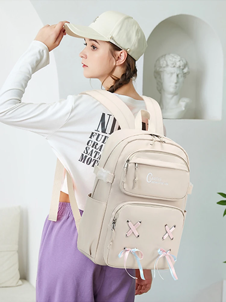 mygreen/麦格琳初中大学生背包高中生双肩包女小学生书包小清新