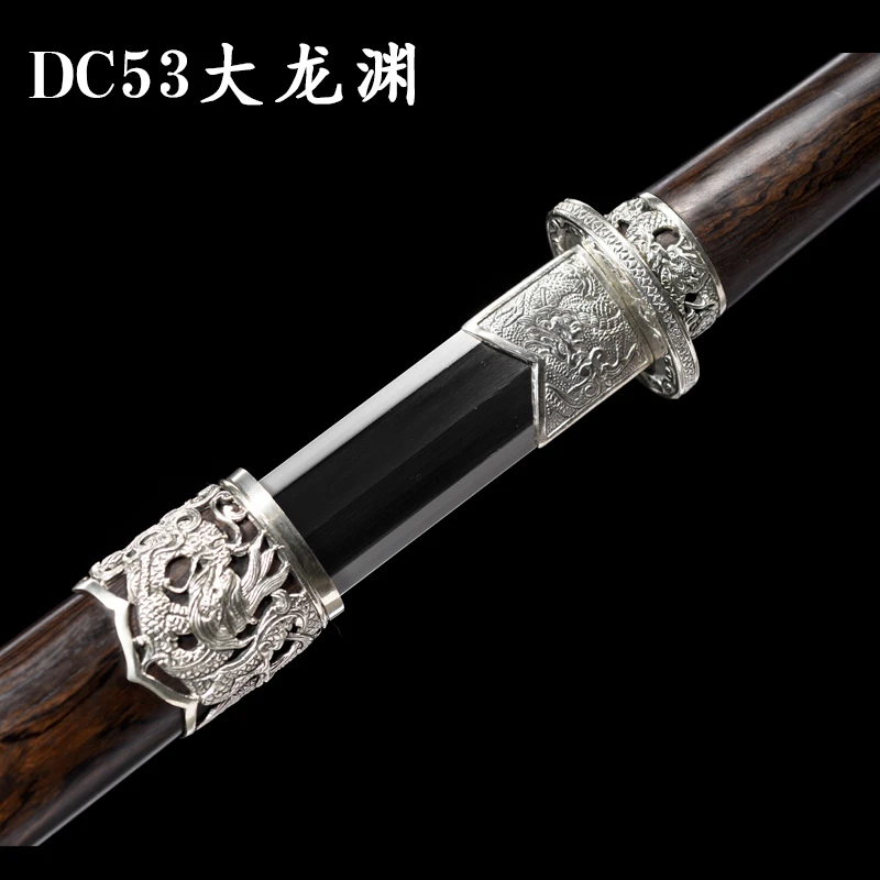 真空热处理DC53大龙渊黑檀白铜未开刃