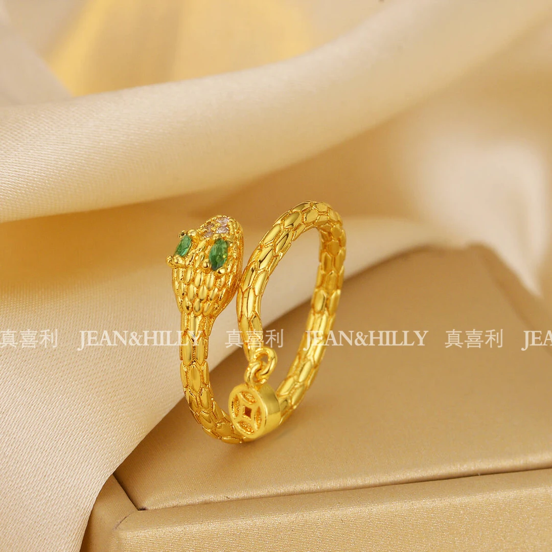 【钱尾蛇】戒指 真喜利 原创设计 小众不撞款 开口可调节 轻奢款