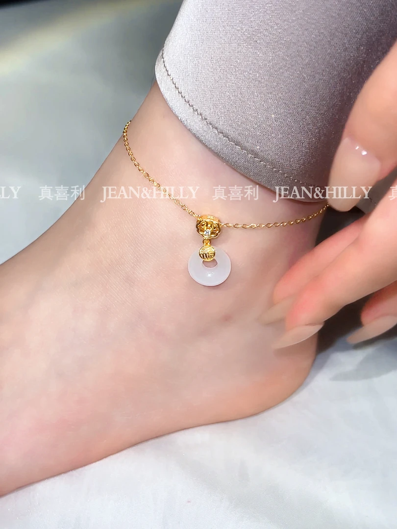 真喜利【平安扣】脚链 简约个性 轻奢气质小众时尚 百搭高级感