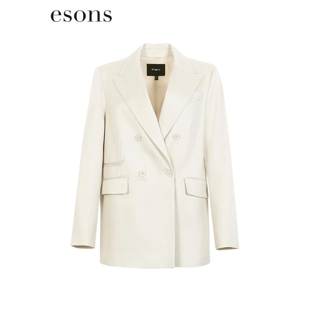 esons/爱城市直筒双排扣西装外套34660670