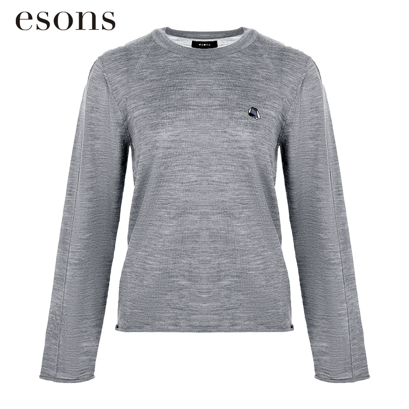 esons/爱城市【商场同款】法式内搭外穿基础款圆领针织衫35889650