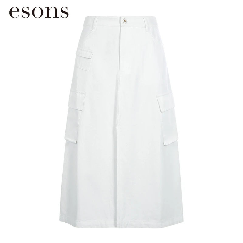 轻奢小众高级感女装春季新款酷飒工装高街风多袋牛仔半裙35243450