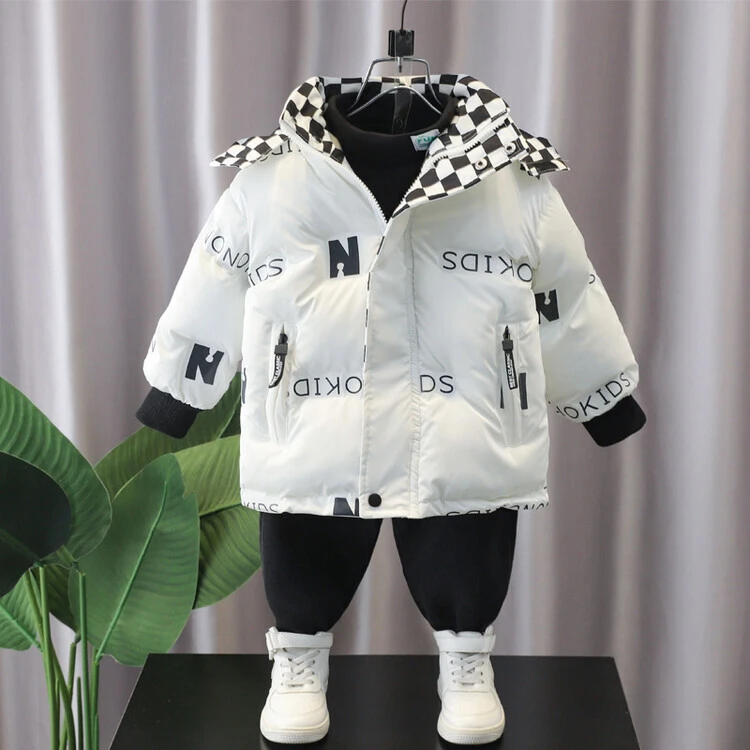 男童冬季外套爆款2023新款儿童加绒棉服加厚棉衣男童宝宝冬季外套