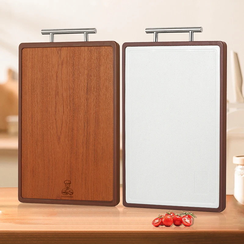 【厨总管】乌檀木菜板实木家用大号长方形加厚双面案板家用切菜板