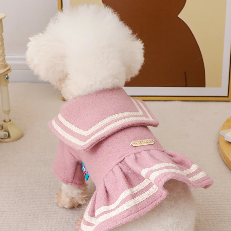 【小扬哥甄选】狗狗衣服水手服海军风秋冬款泰迪柯基西高地小型犬