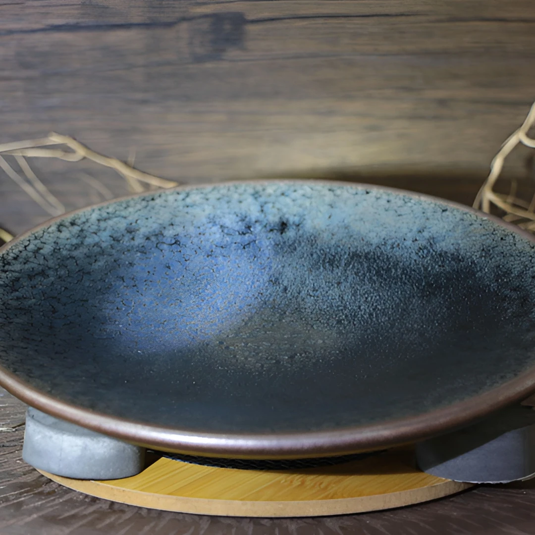 《满天星》盘型21.5cm建盏收藏器