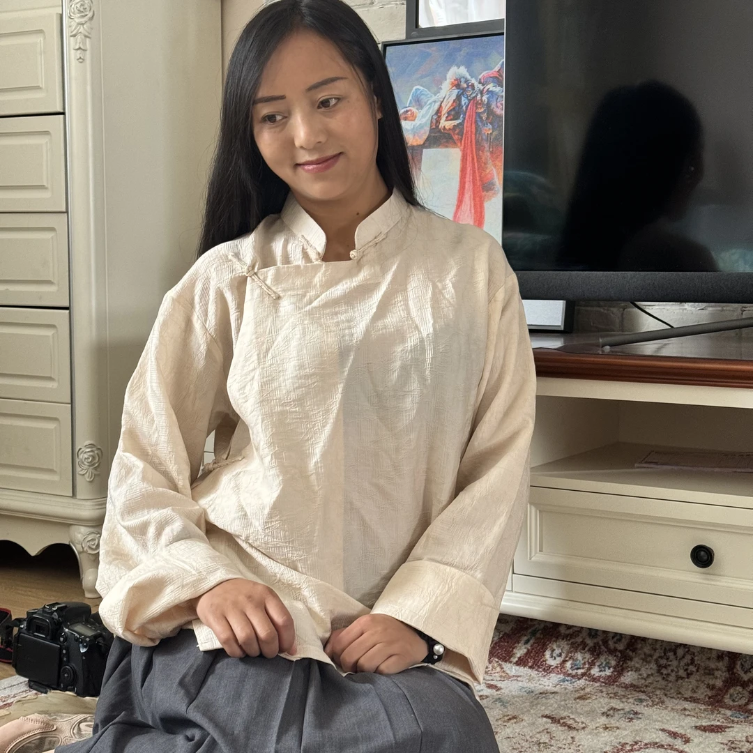 安多姑娘推荐宽松生活装新款超薄多色藏式衬衫长袖衬衣上衣网红