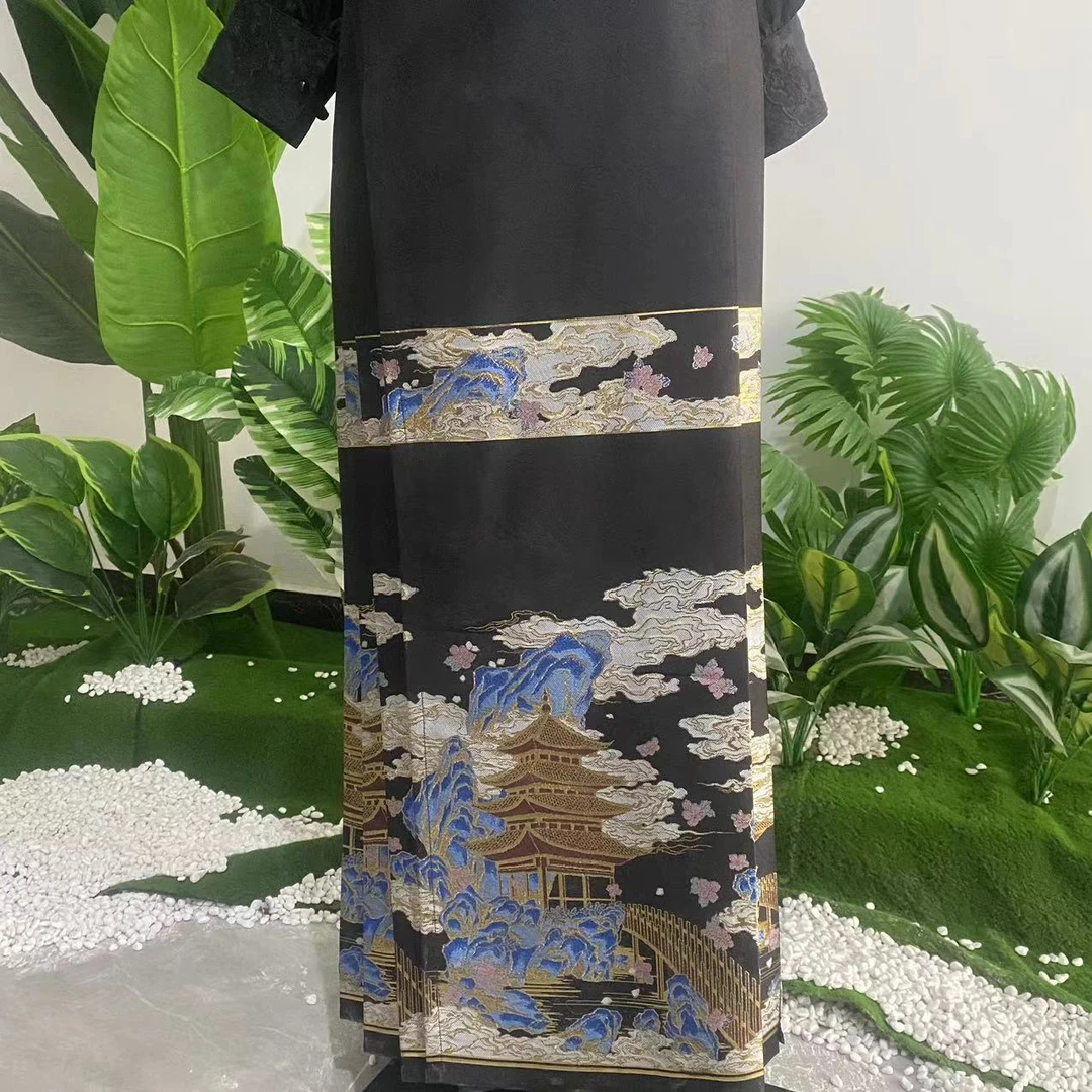 忆唐依人原创【亭台水榭】重工高端马面裙