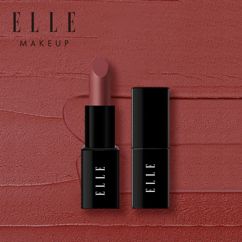 【试用】ELLE倾雾迷情雾面唇膏762 榛果摩卡焦糖琥珀迷你装