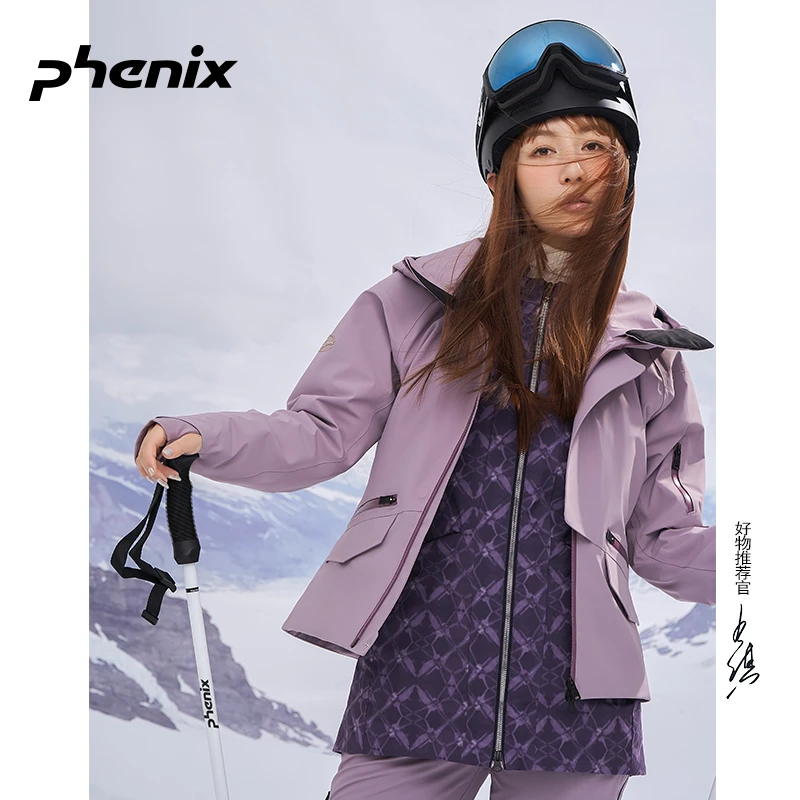 phenix菲尼克斯滑雪服女款 25雪季新品 全压胶 p棉保暖 两件套