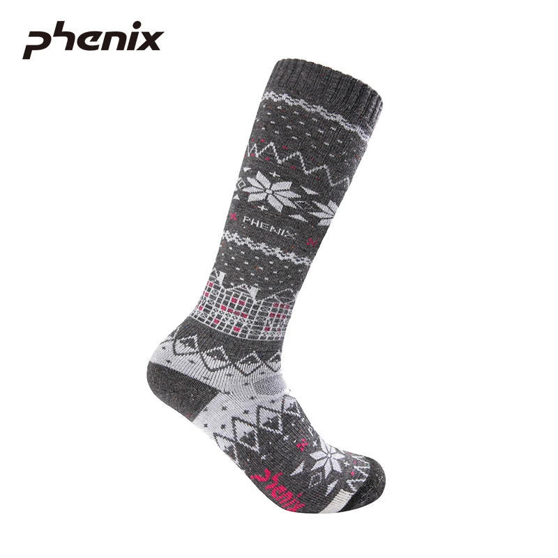 phenix菲尼克斯 SKI 竞技系列 女士专业保暖消臭滑雪袜PS988SO60