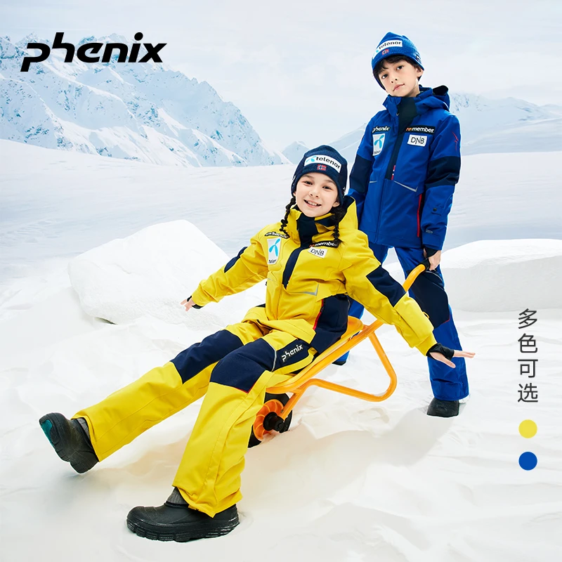 phenix 国家队系列 儿童保暖滑雪裤大童双板防水防风 PFAG2OB00