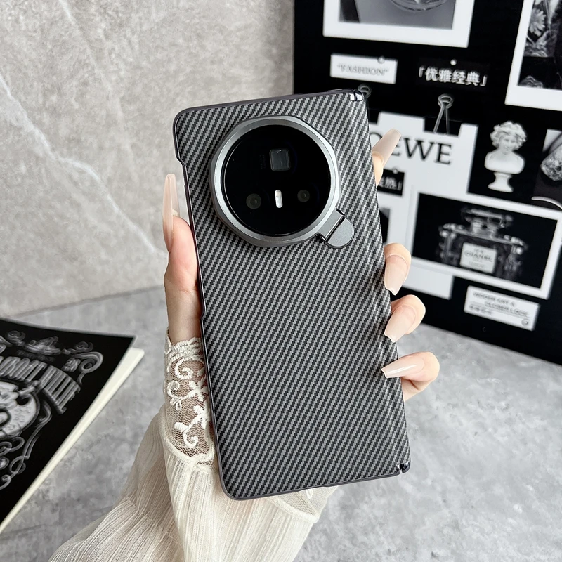 适用于荣耀magicv3手机壳镜头支架中轴铰链后壳v3折叠屏保护套潮