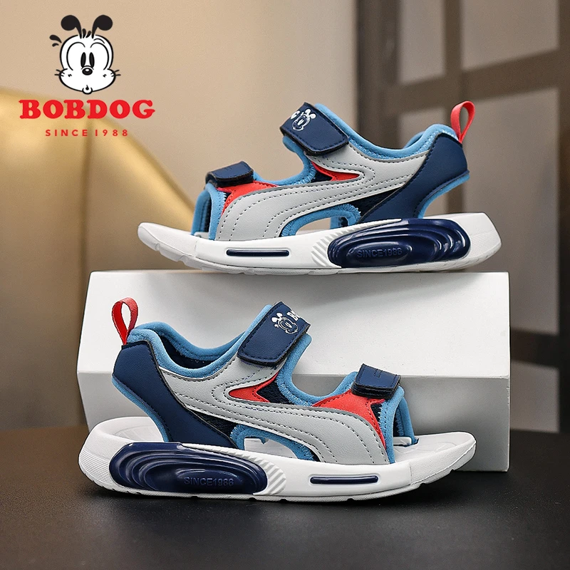 巴布豆童鞋男童夏季潮流儿童软底运动凉鞋中大童小学生轻便沙滩鞋