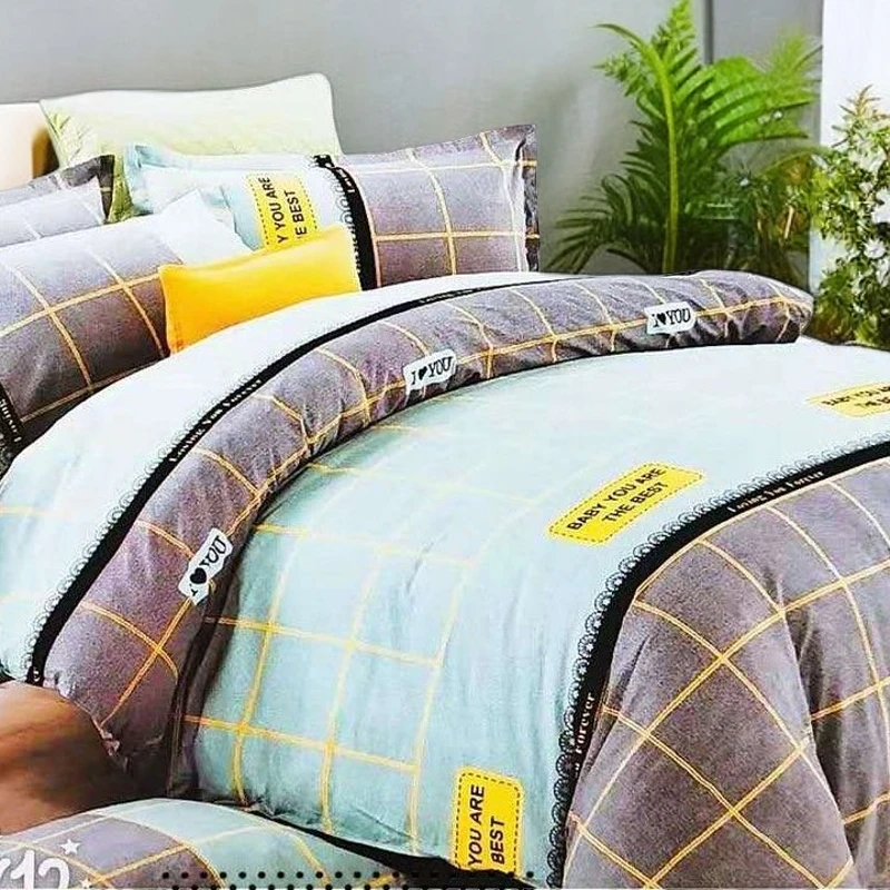 青春有约四件套被罩2米*2米3床单2米3*2米4枕套48*76