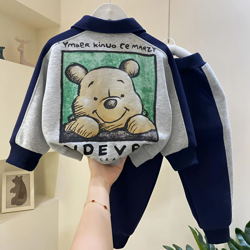 男童秋装polo衫套装2025新款洋气宝宝春秋款衣服儿童痞帅运动童装