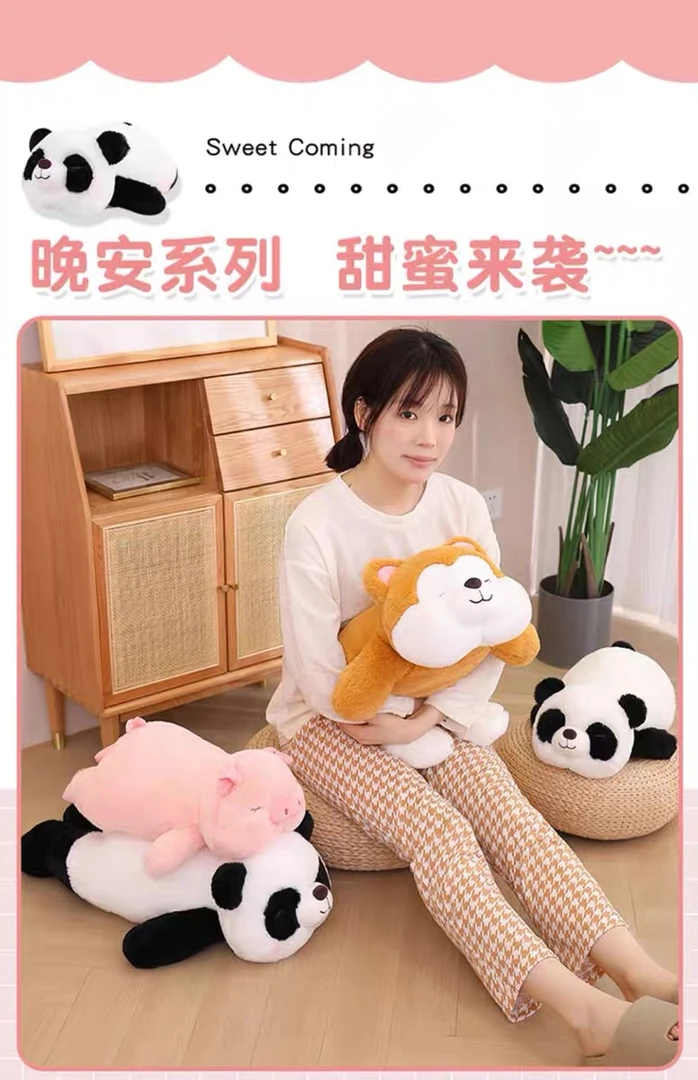 趴趴柴犬公仔玩偶毛绒玩具安抚狗狗猪娃娃床上睡觉抱女孩生日礼物