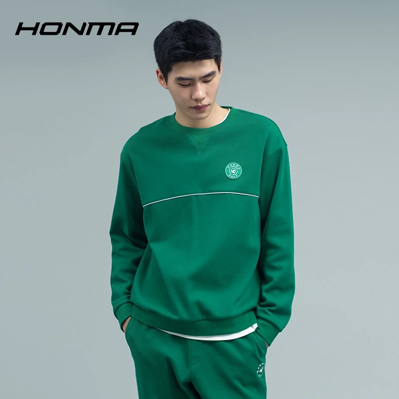 【活力系列】HONMA高尔夫服饰男士圆领时尚休闲长袖卫衣HMIQ515E109