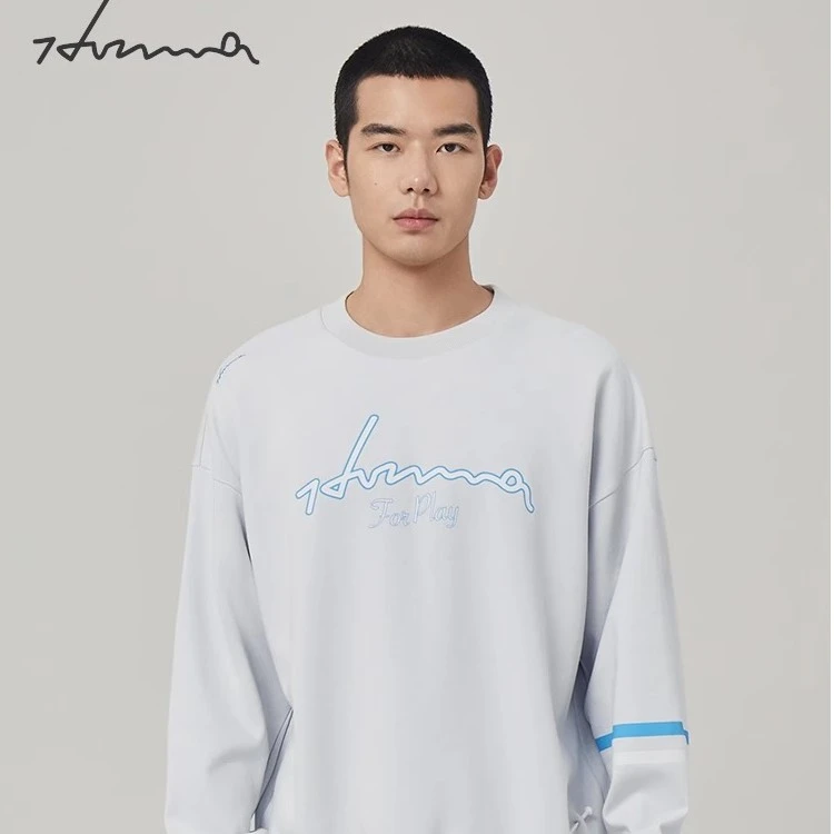 HONMA男女同款印花卫衣简约圆领卫衣男女同款HUJQ515H107