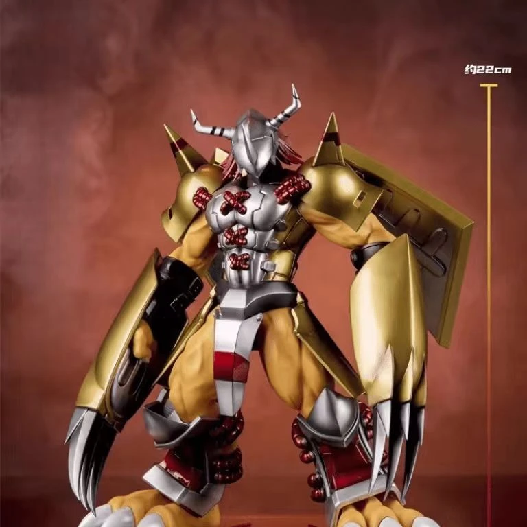 （文创好物）（全款预 售）黄金战斗暴龙兽潮玩手办摆件高度21cm