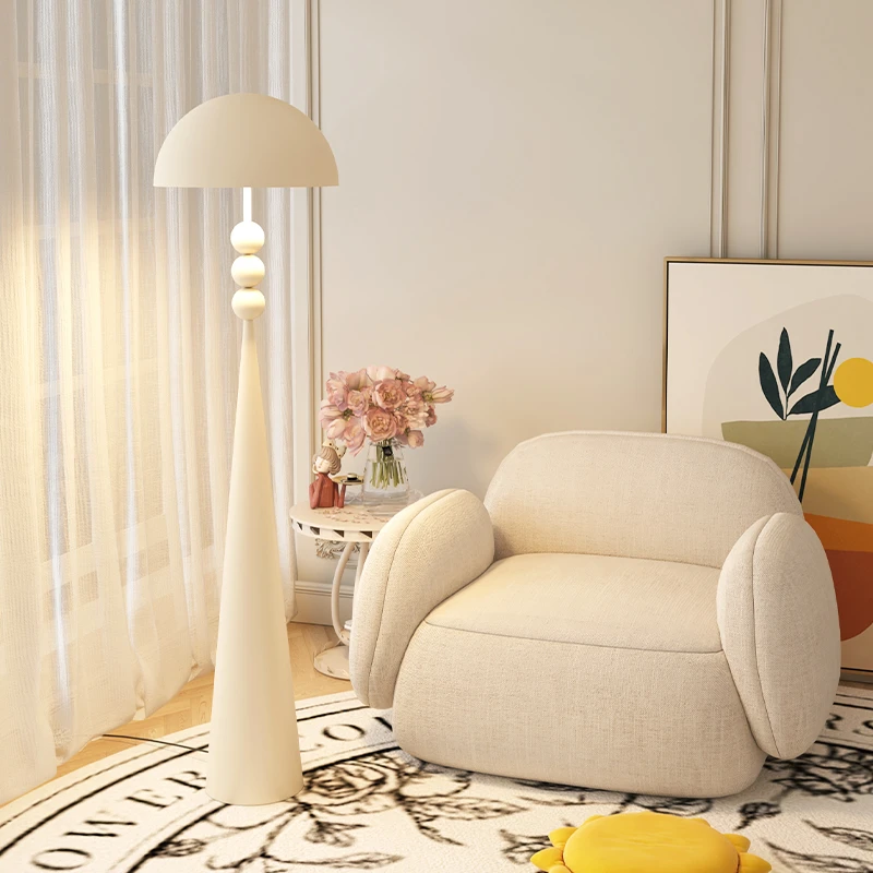 落地灯高级感客厅沙发旁百褶氛围灯北欧日式民宿卧室装饰立式台灯