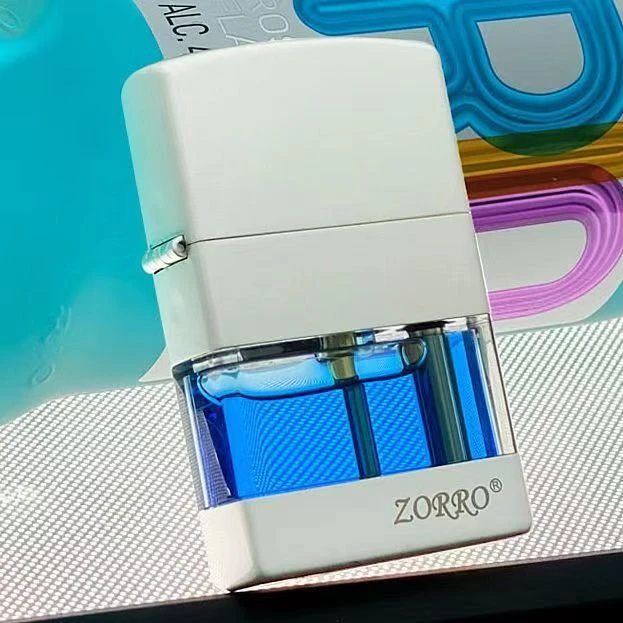 ZORRO佐罗透明油仓可视化煤油打火机创意时尚网红经典个性高颜值