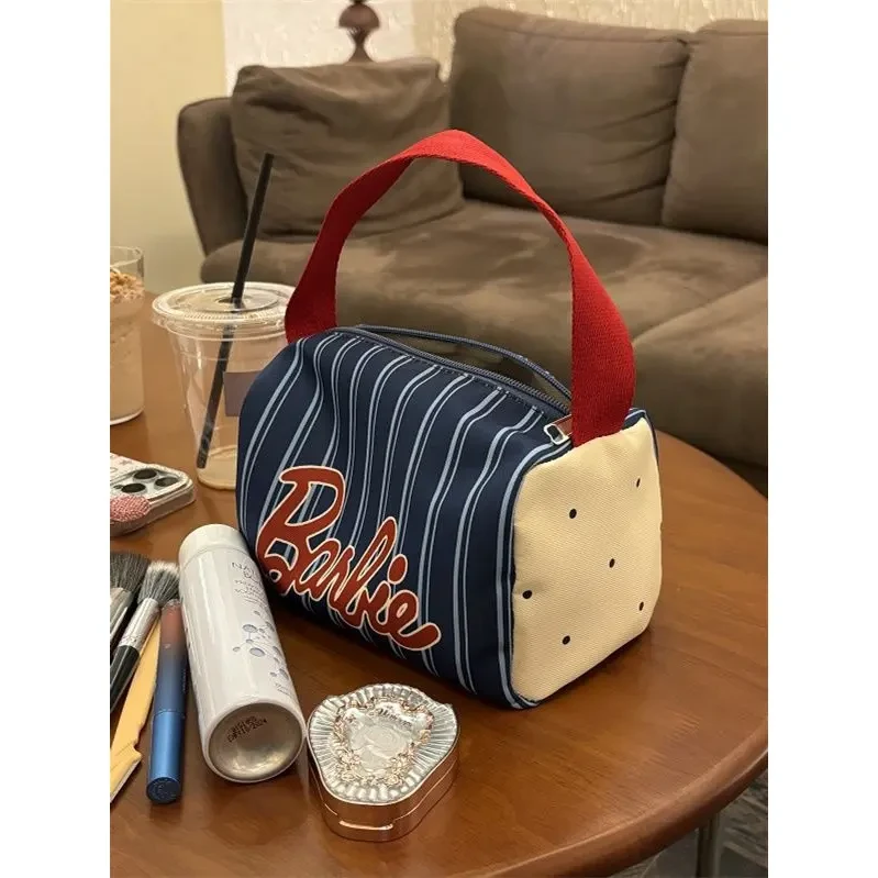 美式复古大容量化妆包可手提便携收纳包洗漱包立体加宽手提零钱包