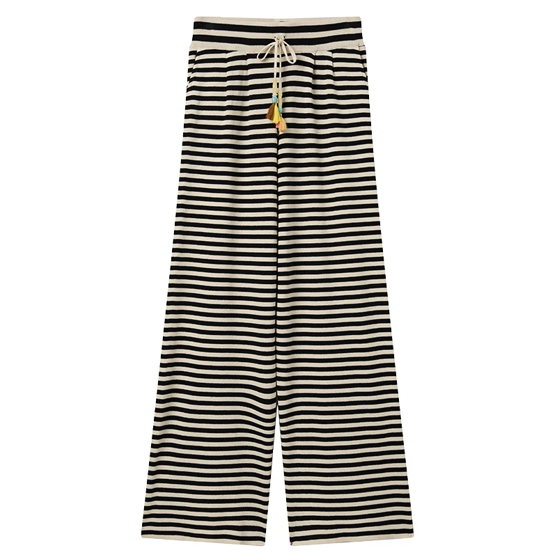 【茉舍】 MICartsy 新款手工钉珠条纹裤子 SCP068AW-488