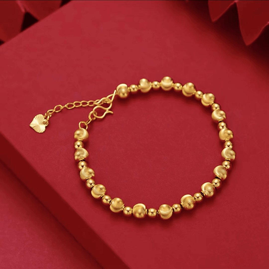 合金手链 高光镭射猫眼手链轻奢实心气质