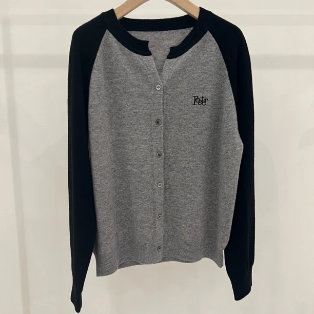 清【100%羊毛厚款】韩系百搭宽松大码插肩袖全羊毛衣针织开衫9191