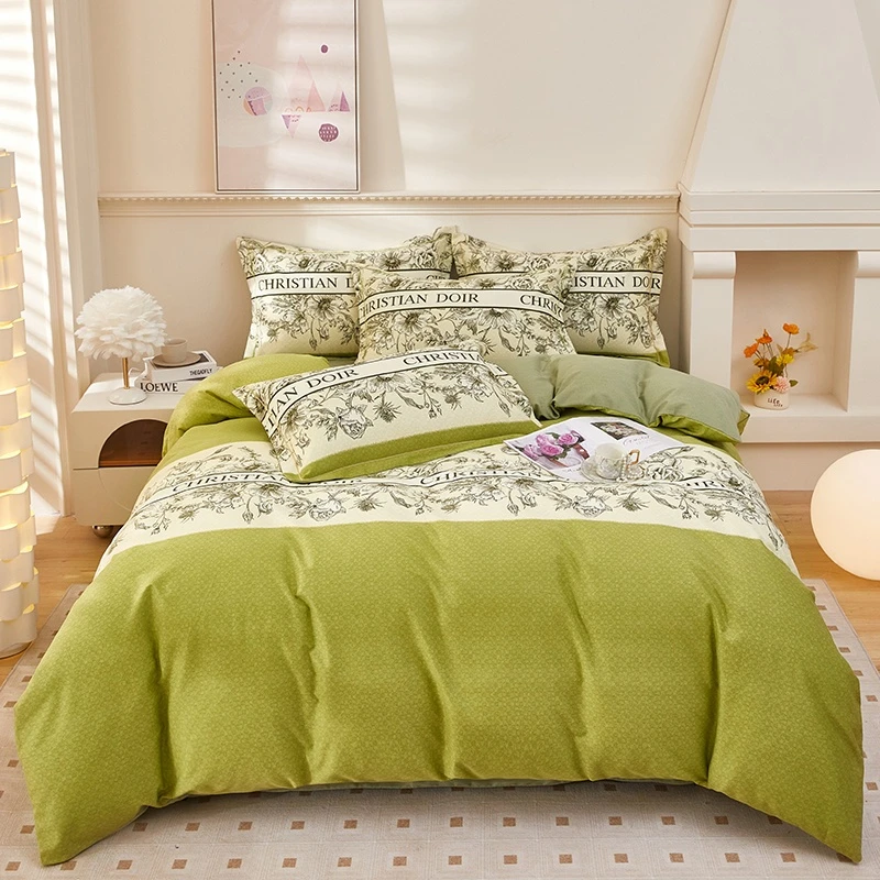 【视频同款】全棉春秋四件套床单被套床上用品套件纯棉高支高密