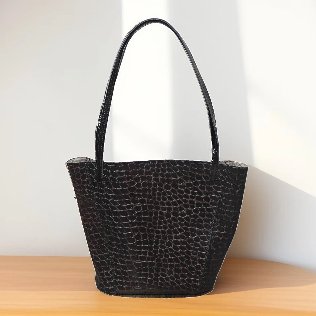 纯牛皮时尚小托特