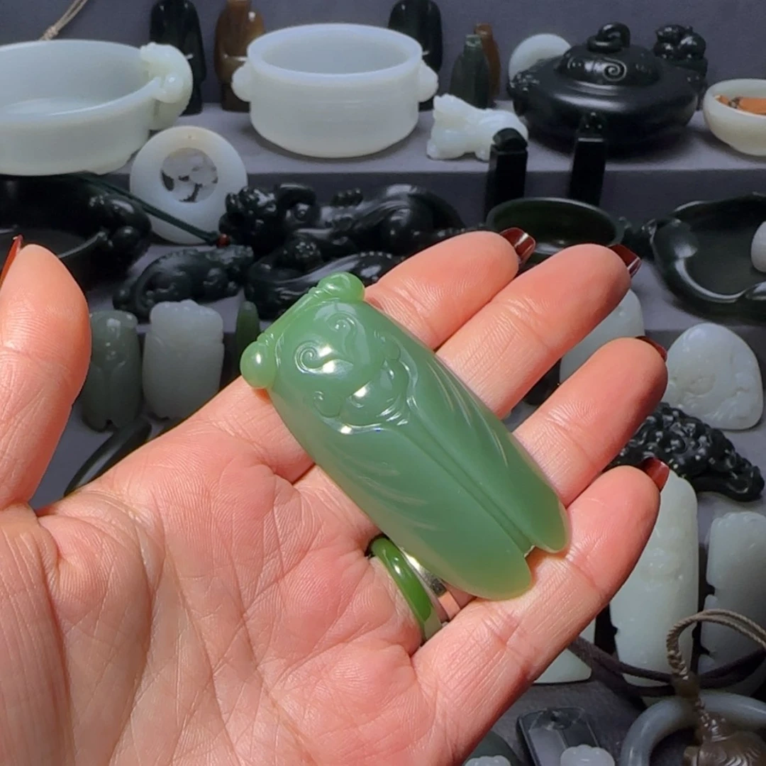 【闪购商品】和田玉（碧玉）挂件未镶嵌大*袍