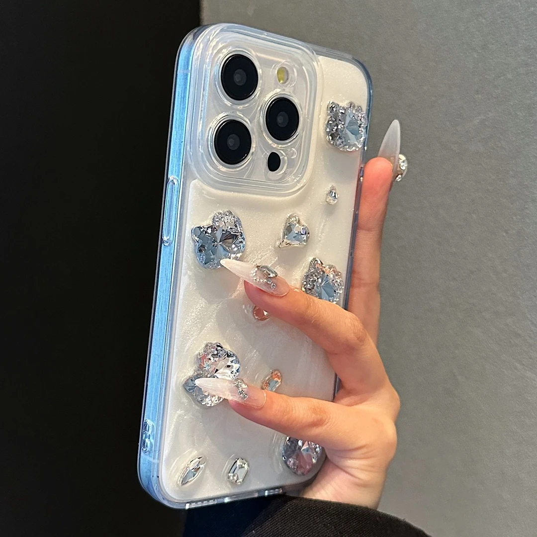 立体闪钻kitty猫苹果15手机壳iPhone14pro新款13滴胶12女11保护套