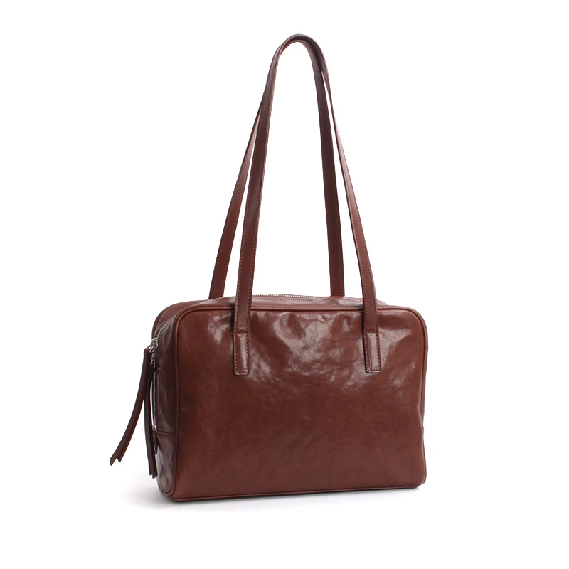 【A176· 酱香拿铁】新品简约百搭时尚单肩轻便ins休闲女包20691咖啡