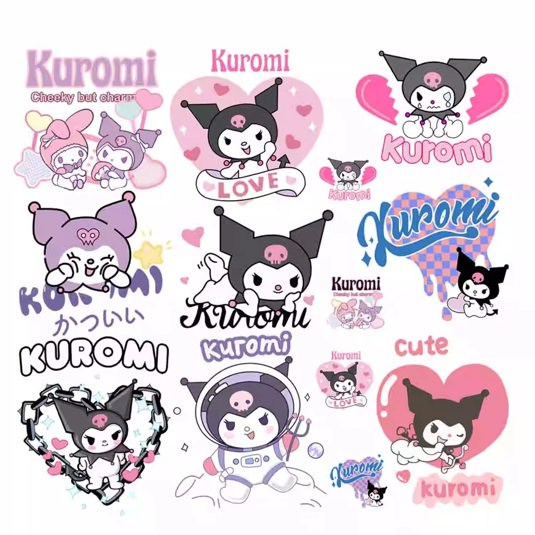 库鲁米白墨烫画T恤烫画，满20包邮（冷撕）