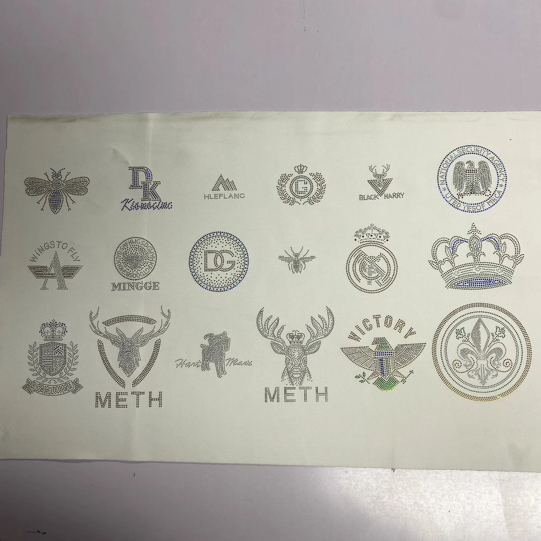 整版男士镭射片烫画