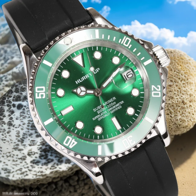 福利款【潜航者】水鬼系列第三代绿鬼全自动机械时尚男士轻奢腕表