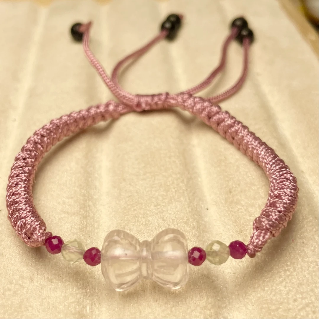 芙蓉水晶单圈百搭素圈手工diy