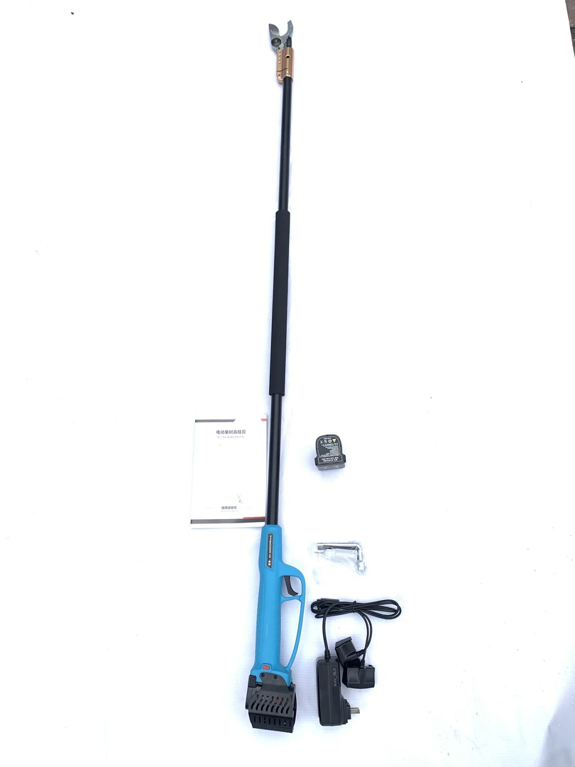 舒畅和嘉航电动果树高枝剪，剪切直径2.5cm，两电一充，1.5米，