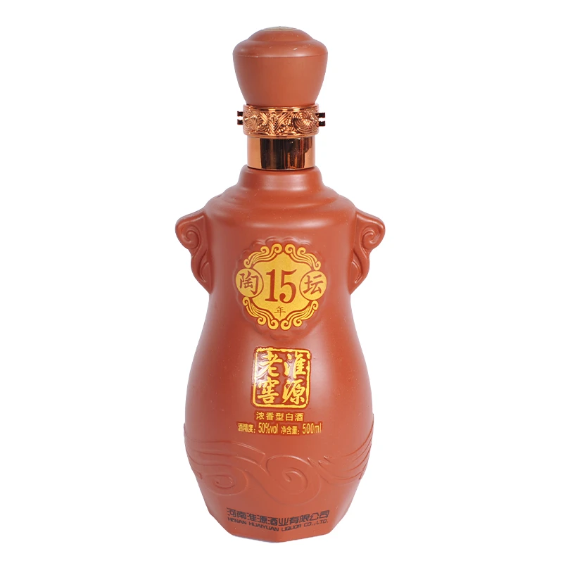 淮源淮源老窖陶坛15年1瓶/6瓶装浓香型白酒50度500ml50%vol500ml