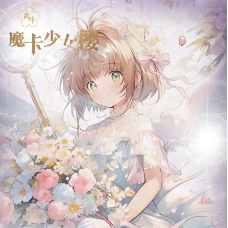 腮【推推】岚卡《魔卡少女樱》绮梦花语系列二创  收藏卡牌 盲盒 代拆