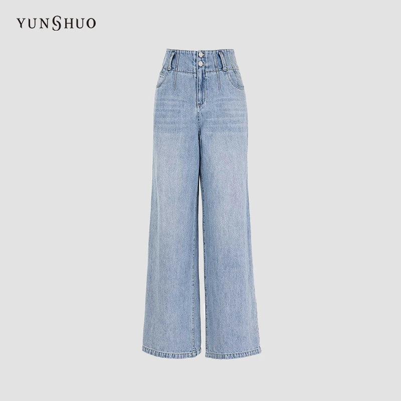 YUNSHUO 经典休闲夏季牛仔裤 199877