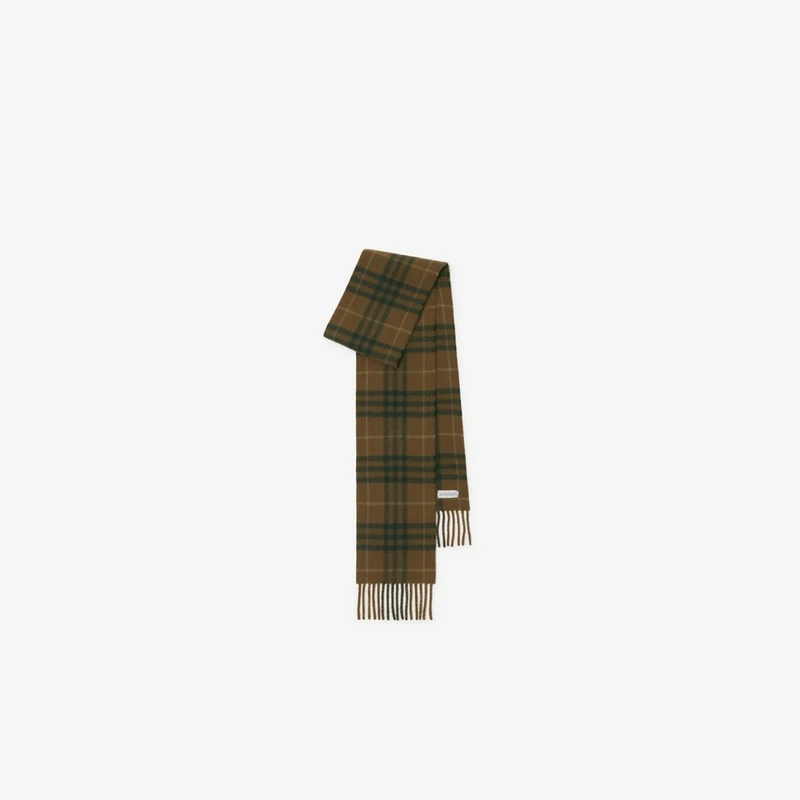 博柏利（BURBERRY）【礼物新品】窄版经典格纹羊绒围巾80987241